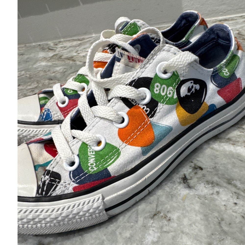 Converse Chuck Taylor All Star Madison low-top sneakers guitar pick print 5.5